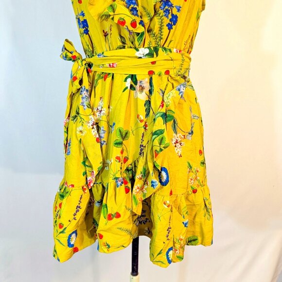 NWT Anthropologie Maeve Floral-Wrap Mini Dress SZ SMALL - Picture 7 of 8